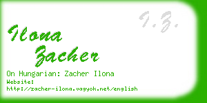 ilona zacher business card